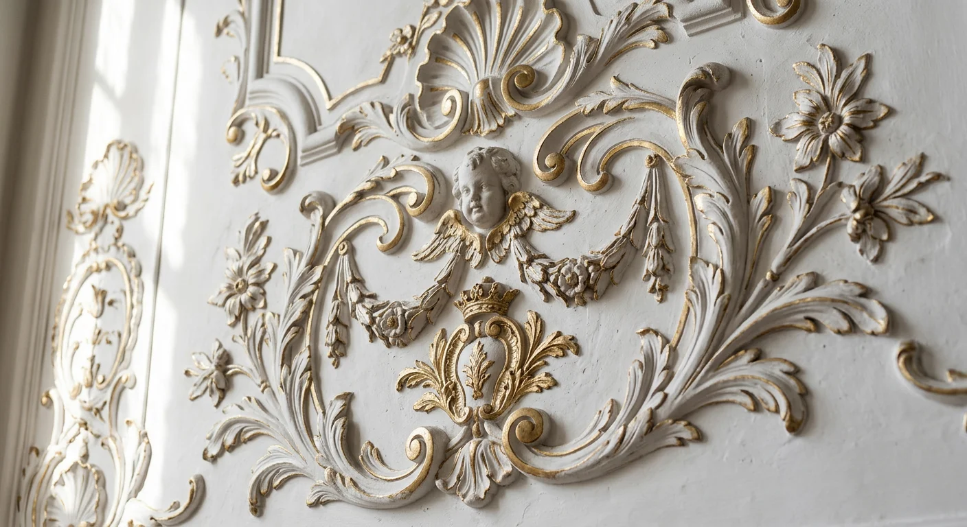 Historisches Stuckorament — Restaurierungsdetail