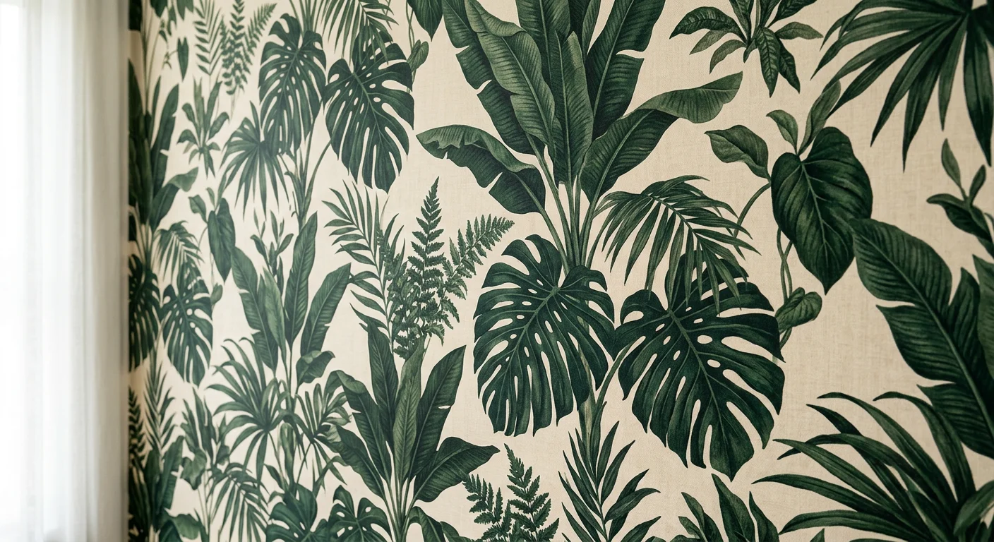 Exklusive botanische Designtapete — BARTEKS Tapezierarbeiten