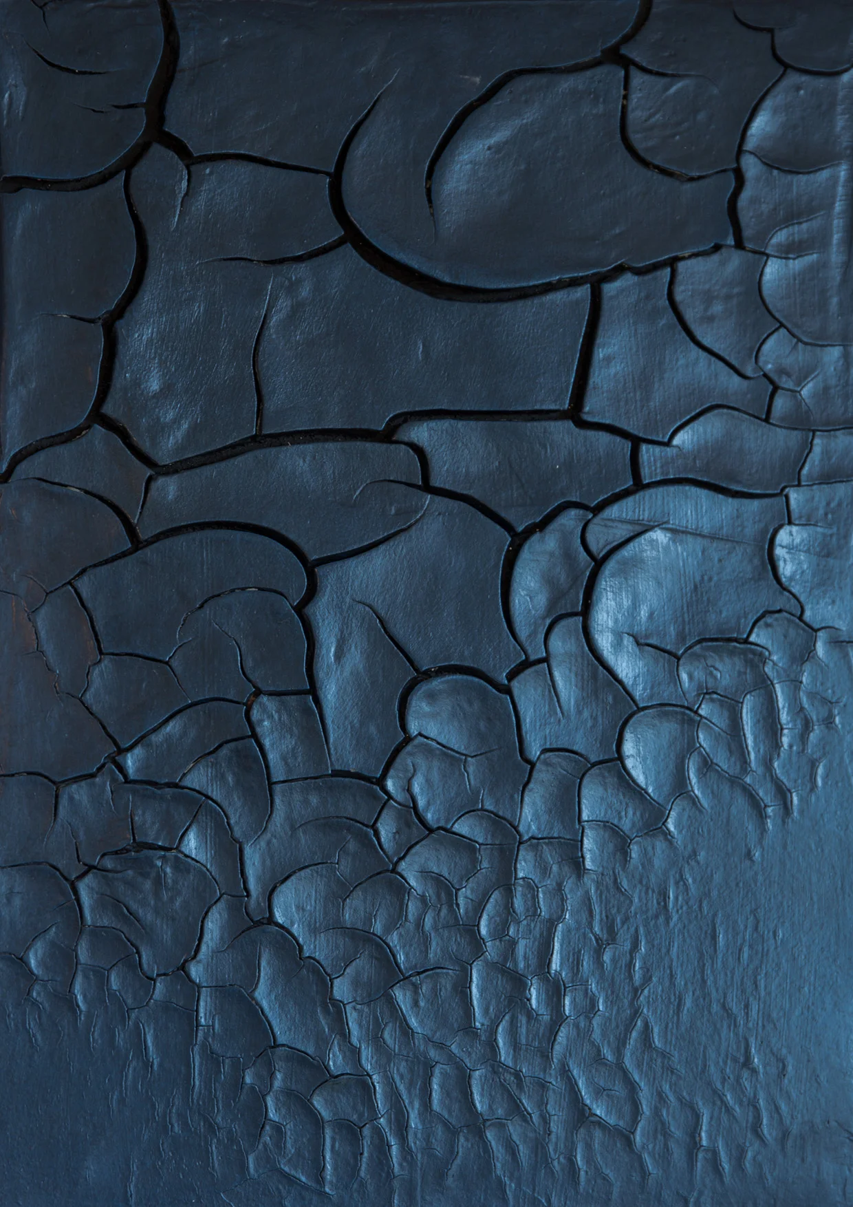 Craquelé Dunkelblau — tiefe Farbwirkung